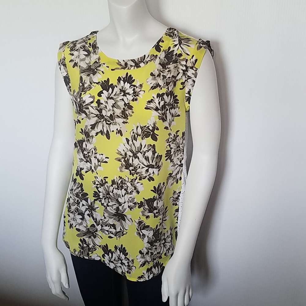 J.CREW Silk/Embroidered Top (S)